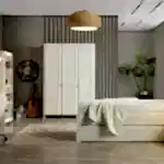 EASEA 4 Kapılı Dolap genç odasında modern tasarım ve geniş depolama alanı