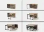 FUGA akıllı konsol açılır kapanır masa ve depolama alanları ile modern tasarım