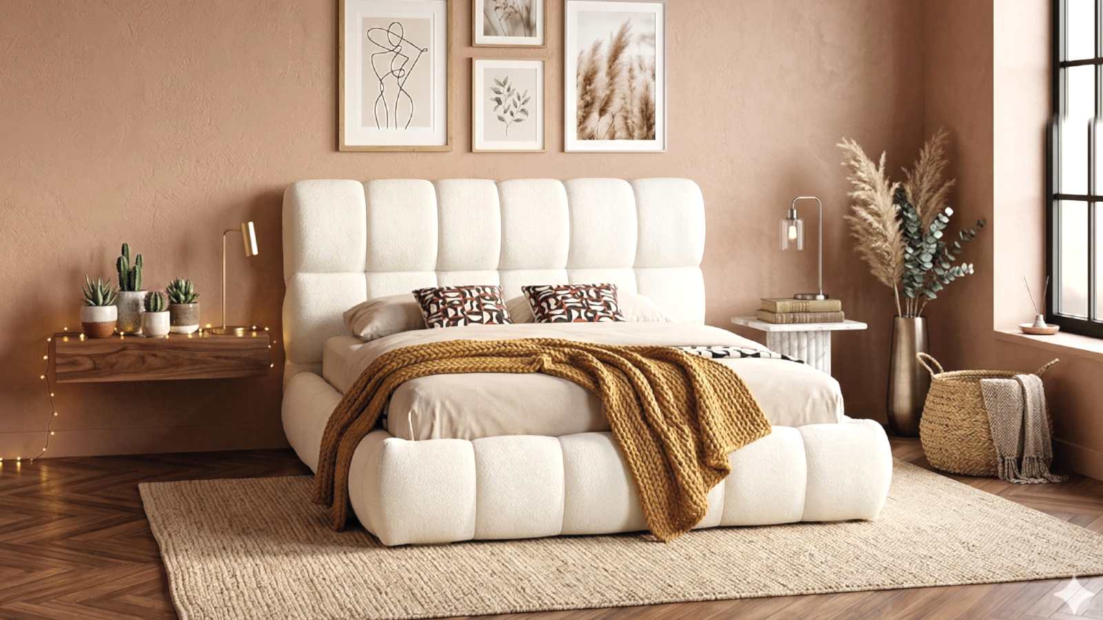 BYZ2974 BULUT BAZA BAŞLIK SET 150X200
