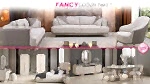 Fancy Düğün Paketi oturma odası, yatak odası ve yemek odası takımı