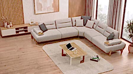 Doğrucan Mobilya SOHO Köşe Takımı modern oturma odasında