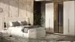 EROS Bazalı Yatak Odası Takımı Doğrucan Mobilya modern tasarım bazalı yatak ve gardırop