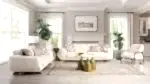 CRARF KOLTUK TAKIMI SİLVER modern tasarımlı krem rengi koltuk takımı