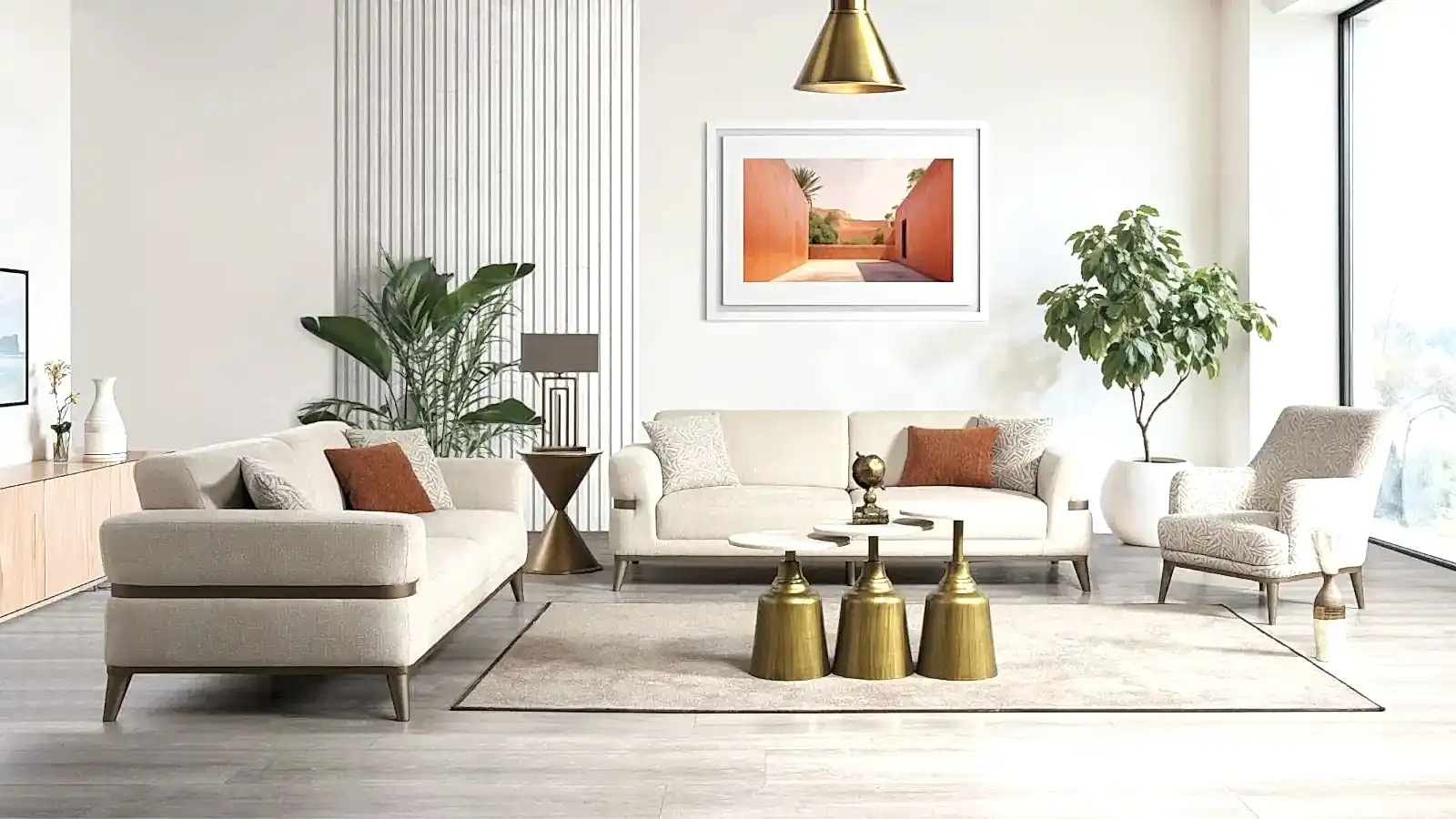 VERONA KOLTUK TAKIMI SİLVER VERONA KOLTUK TAKIMI SİLVER modern tasarımlı açık renk koltuk takımı oturma odasında